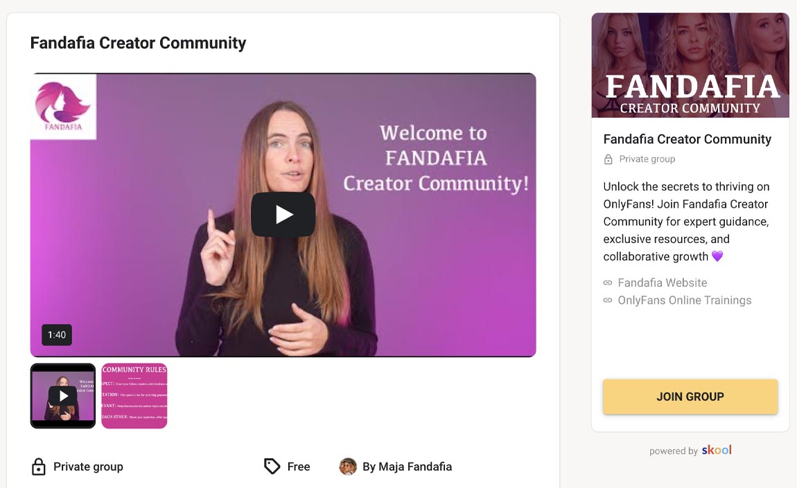 Fandafia Creator Community